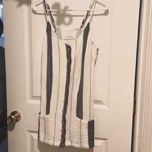 Ocean drive blue and white sun dress size small